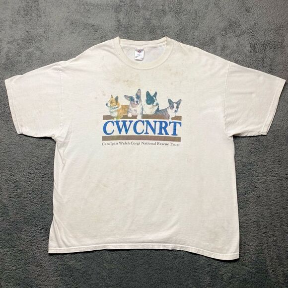 Vintage Cardigan Welsh Corgi National Residue 2XL T-Shirt Distressed - Picture 1 of 7